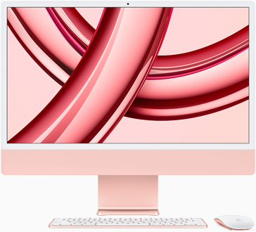 iMac, màn hình hướng về phía trước, màu hồng