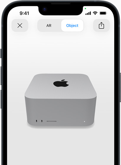 Xem trước Mac Studio bằng trải nghiệm AR trên iPhone