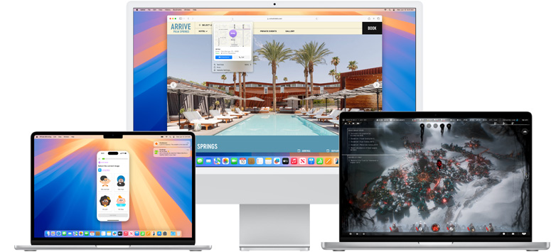Plusieurs Mac présentés avec les nouvelles fonctionnalités de macOS Sequoia