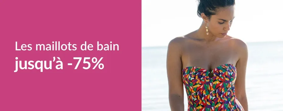 Une sélection de maillots de bain femme jusqu'à -75%(1) | Soldes & promotions d'été