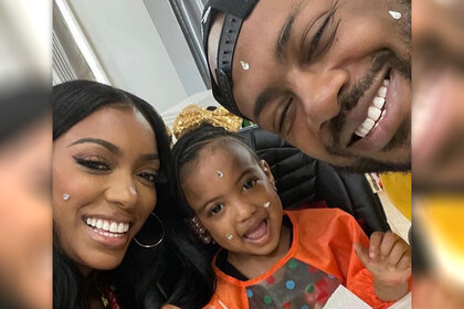 Porsha Williams and Dennis Mckinley with their daughter PJ Mckinley