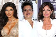 A split of Teresa Giudice, Rosie Pierri and Kathy Wakile