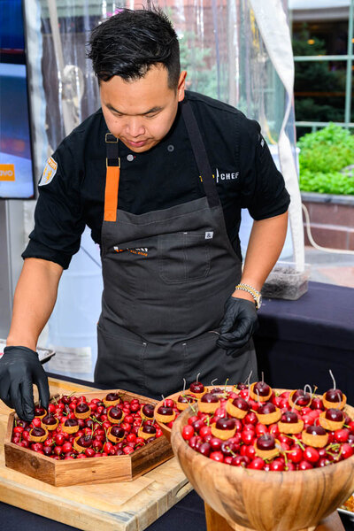 Buddha Lo Food at the at the 40th anniversary of the FOOD & WINE Classic.