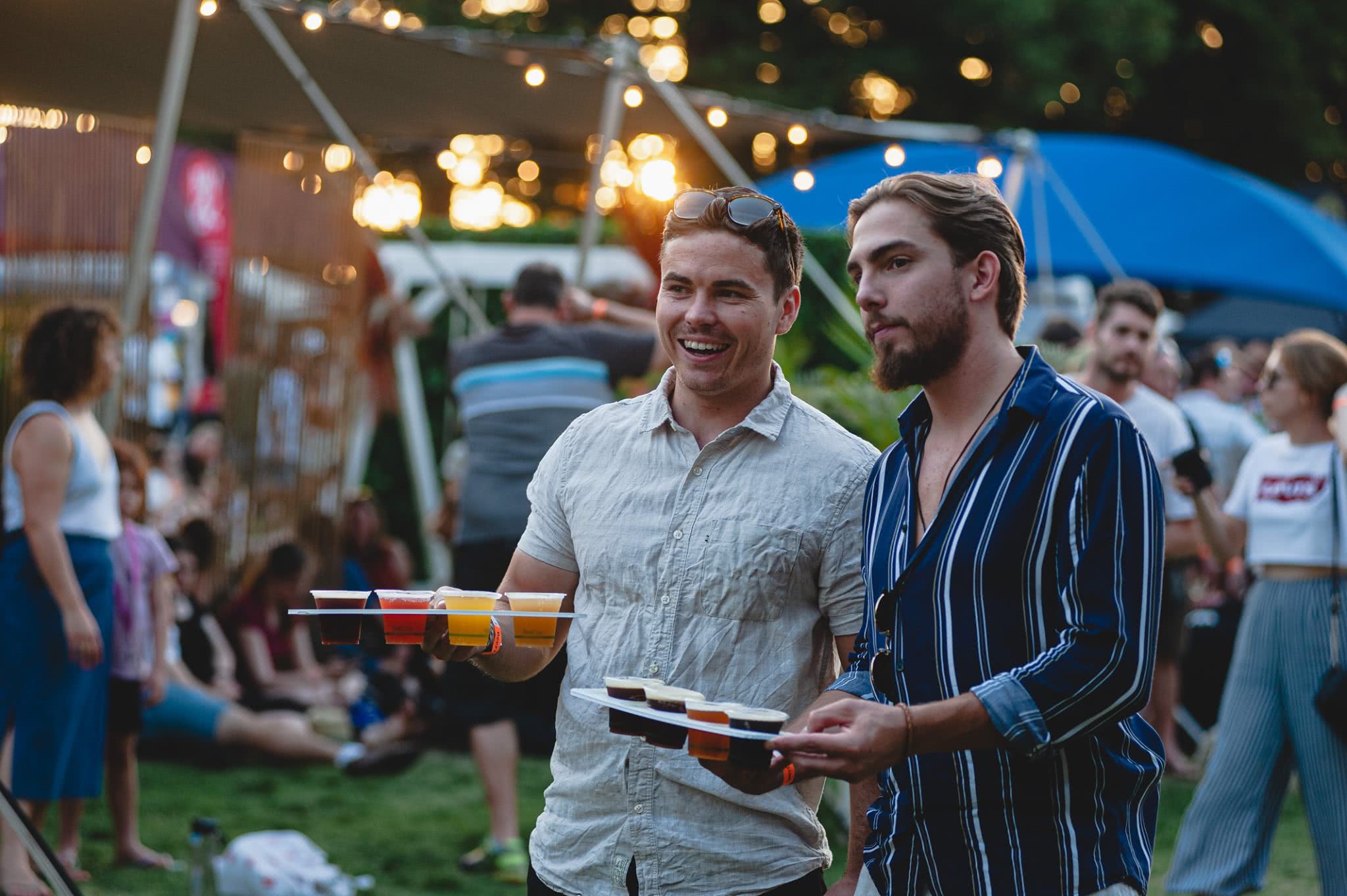 blokes with beer