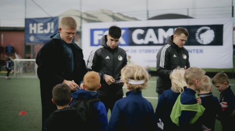 FCK Camp med besøg af Andreas Cornelius, Kevin Diks og Viktor Claesson