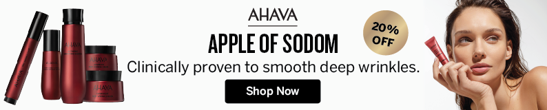 AHAVA Apple Of Sodom, clinically proven to smooth deep wrinkles. shop now