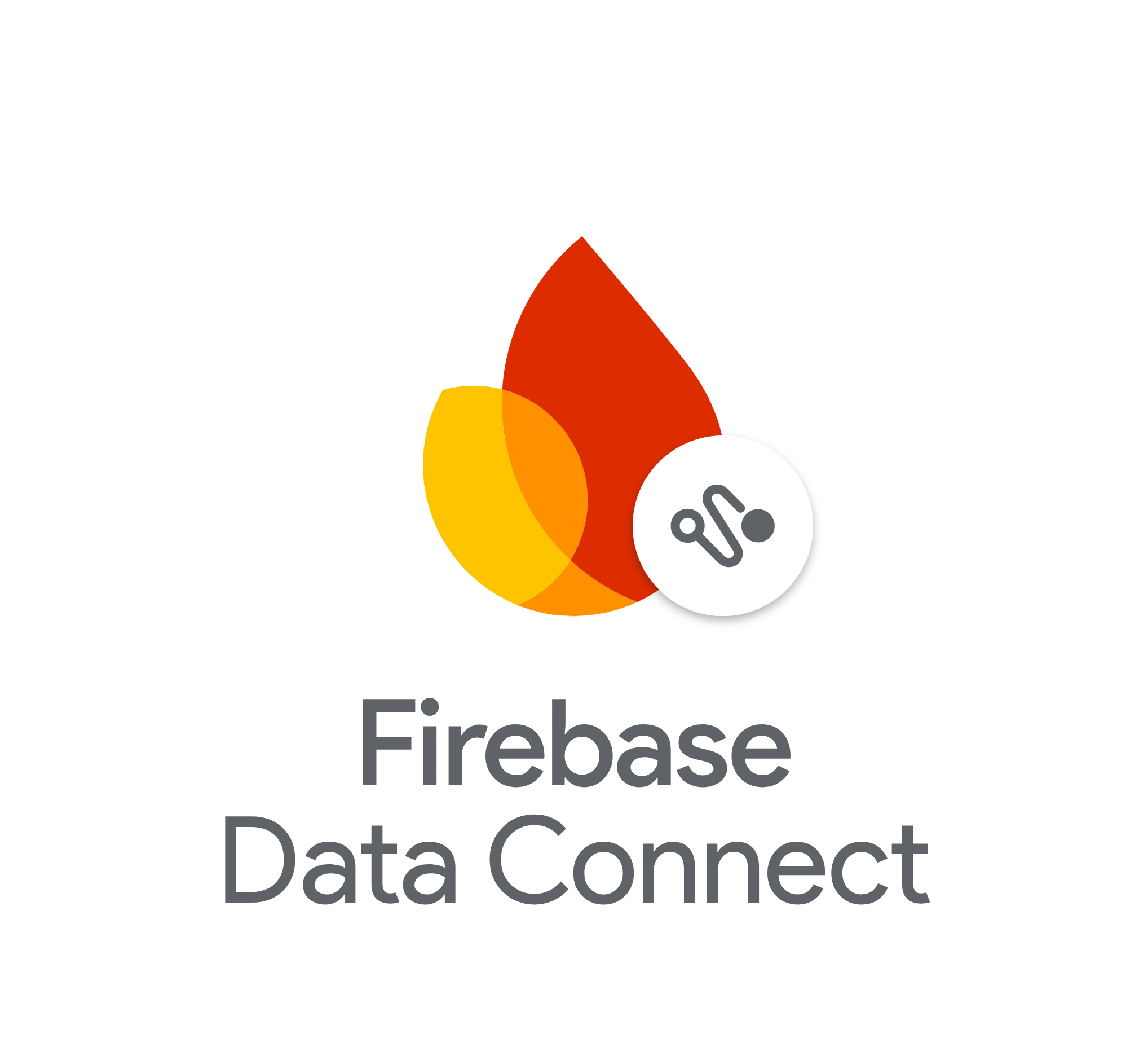 Firebase Logo with the text "Firebase Data Connect"