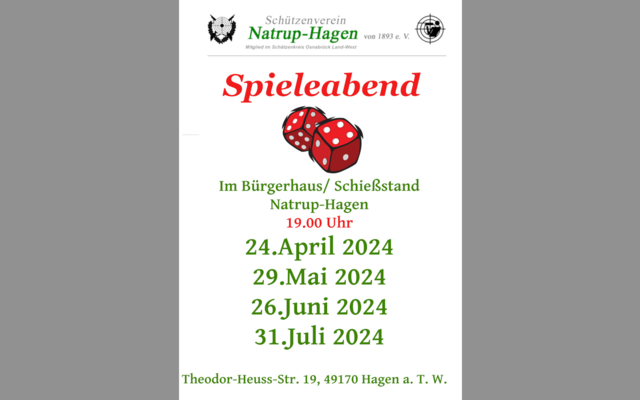 Spieleabend Schützenverein Natrup Hagen