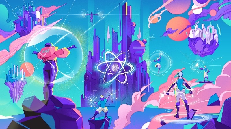 React Galaxy, Illustration by Hurca!