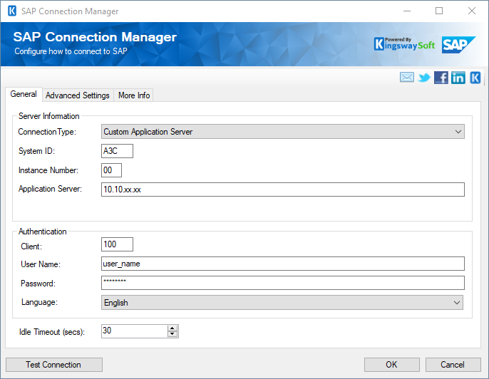 SAP Connection Manager