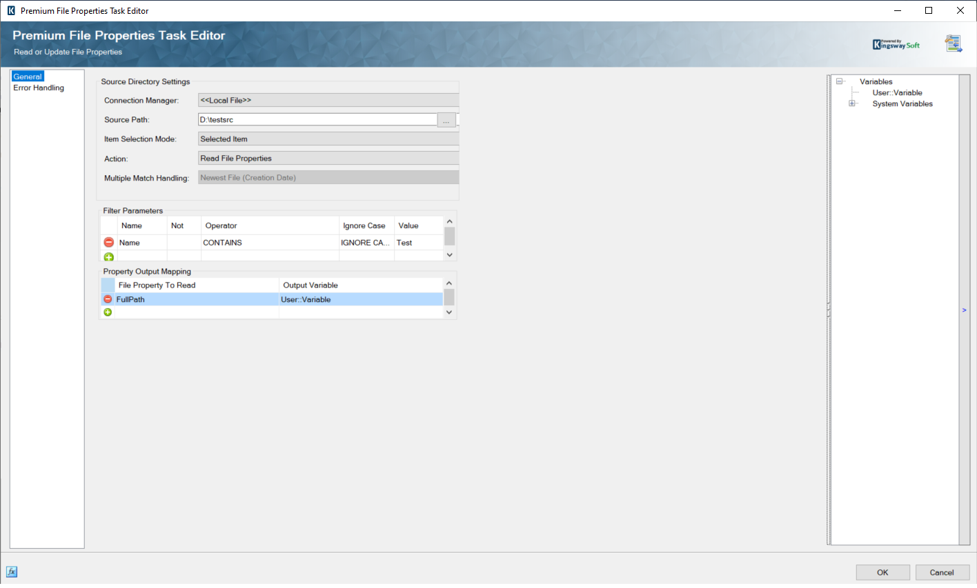 SSIS Premium File Properties Task