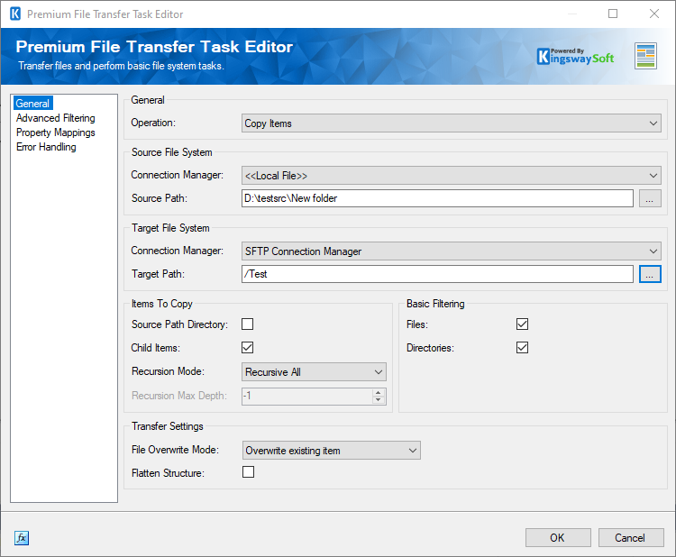 SSIS premium file transfer task