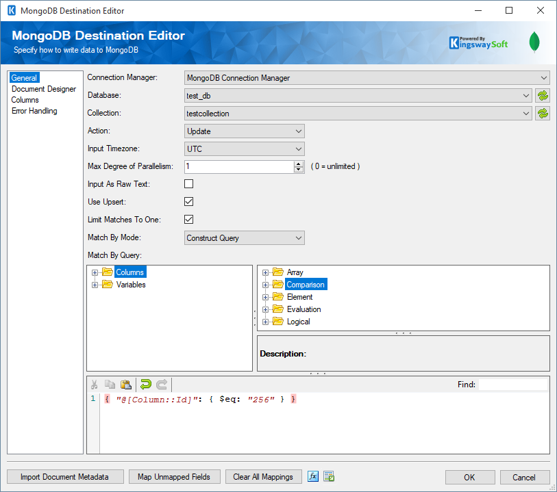 MongoDB Destination Component.png