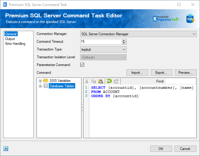 Premium SQL Server Command Task