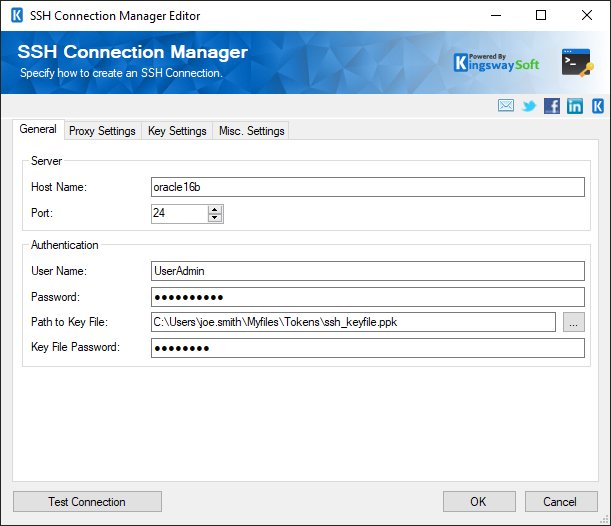 SSH Connection Manager - General