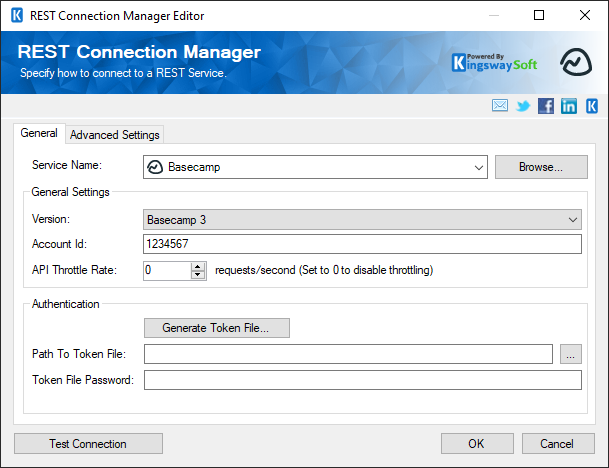 SSIS REST Basecamp Connection Manager