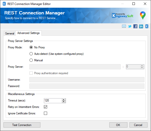 REST Connection Manager - Advanced