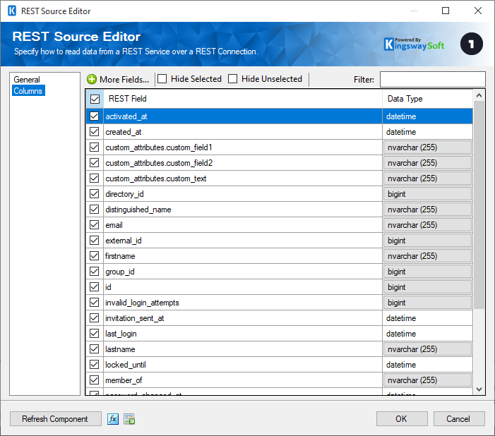 Onelogin Source Component - Columns.png