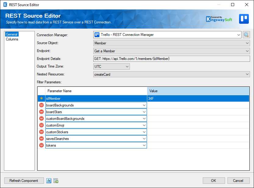 SSIS Trello REST Source