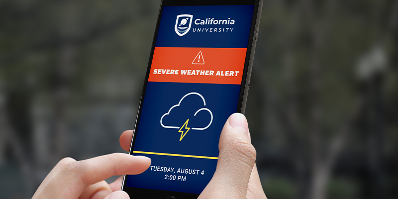 Mobile weather alert