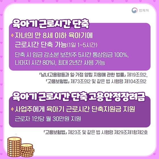 출산에 필요한 법령 모음집 - 육아 편