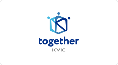 kvic together 세로형 로고