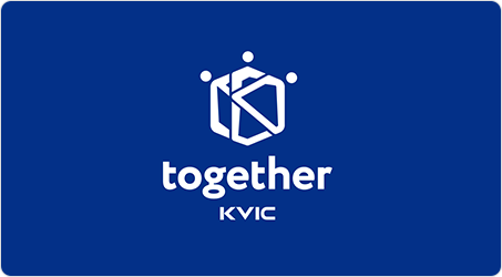 kvic together 세로형 white 로고