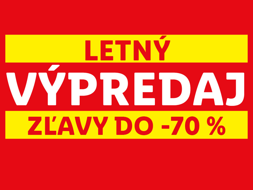 Letný VÝPREDAJ