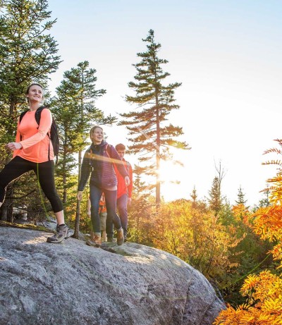 Group of people hiking.