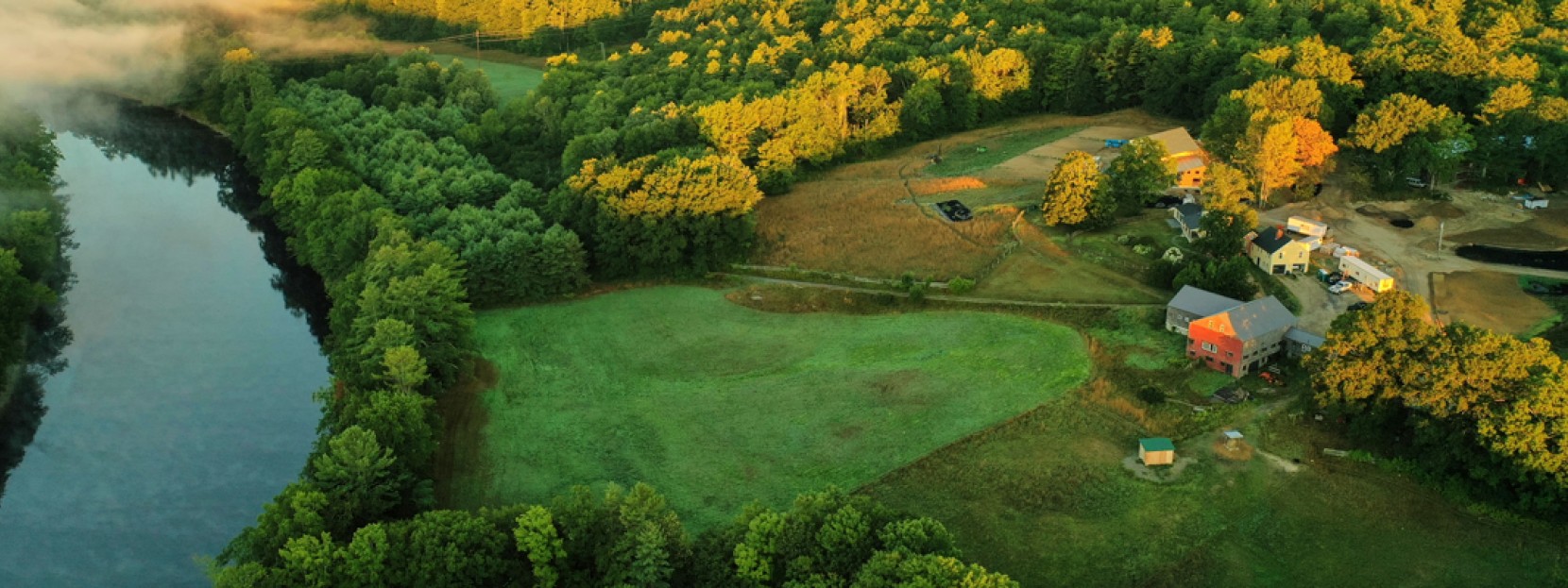 Aerial view of The Ecology School