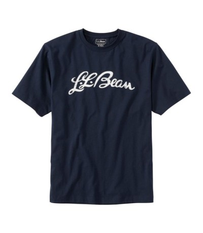 CAREFREE UNSHRINKABLE TEE, L.L.BEAN SCRIPT LOGO