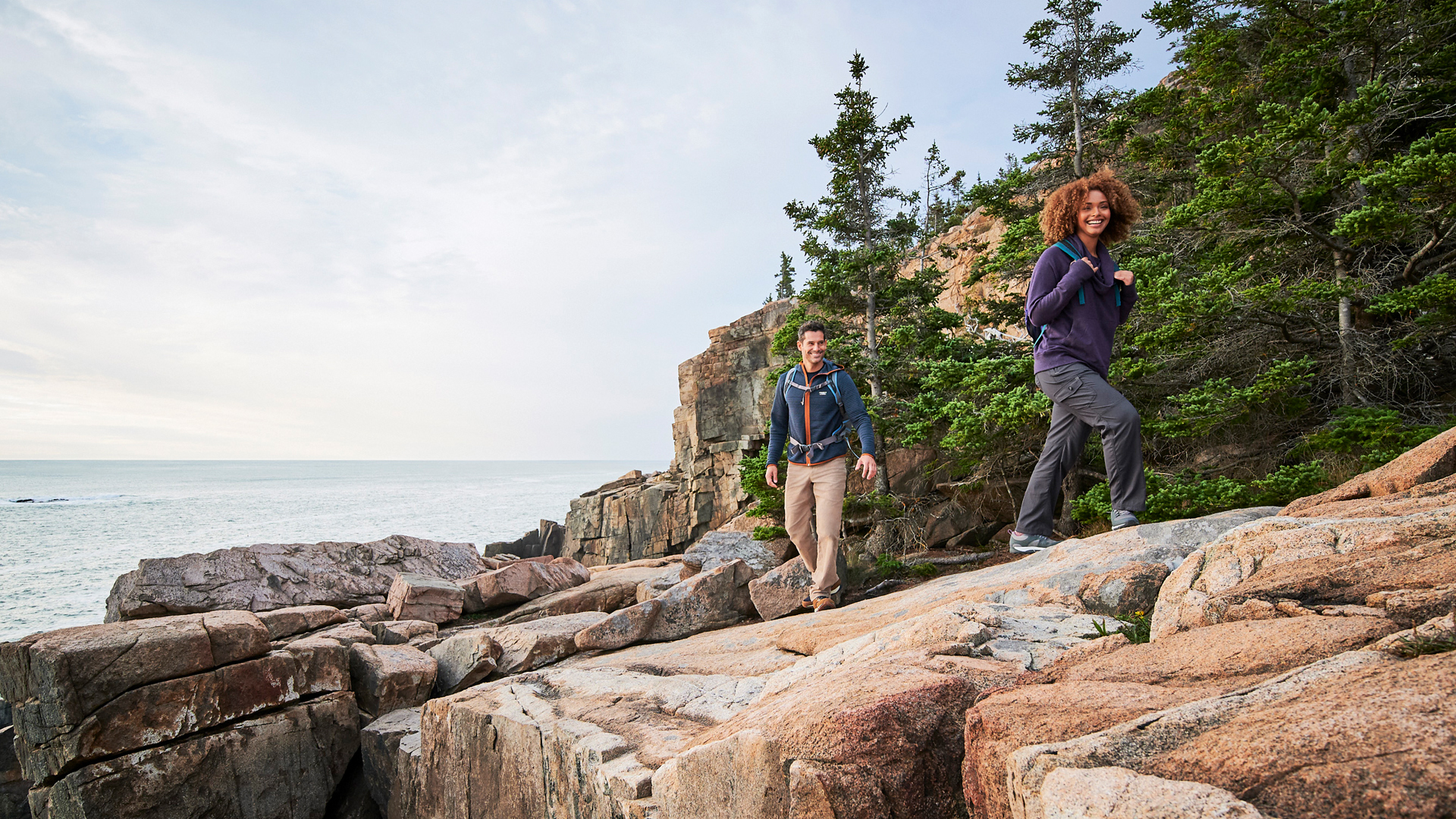 Visitors in Park - L.L.Bean