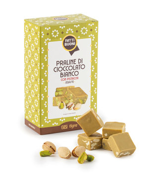 Praline cioccolato bianco e pistacchio Fatti Buoni 100gr