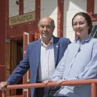 Toitū te whenua . . . Edward Ellison and Otago Daily Times reporter Ani Ngawhika outside Tamatea...