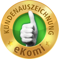 Siegel von Kundenauszeichnung von Ekomi