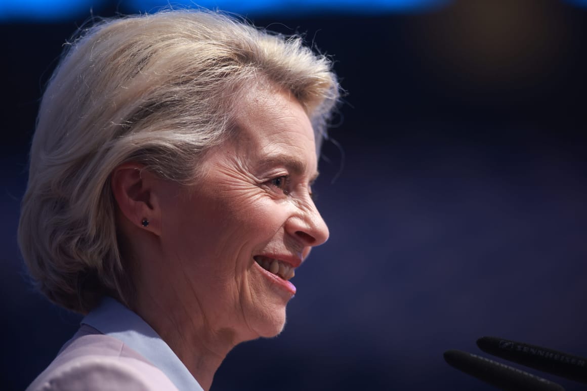 CDU/CSU And Ursula Von Der Leyen Hold Final Campaign Rally Before European Elections