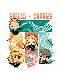 Spells & Charms Chibi - Harry Potter Official T-shirt