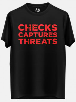 Check Captures Threats - T-shirt