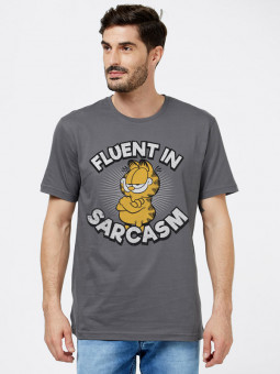 Fluent In Sarcasm - Garfield Official T-shirt