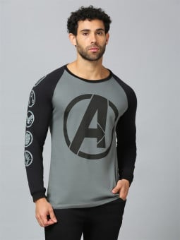 Avengers: Character Logos - Marvel Official Full Sleeve T-shirt