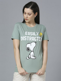 Easily Distracted - Peanuts Official T-shirt