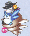 Artwork of Konk with Puchi Ogura #1 from Densetsu no Starfy 2