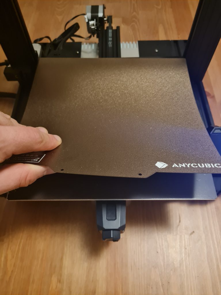 Anycubic Kobra Go Druckbett mit magnetischer Druckplatte aus Federstahl