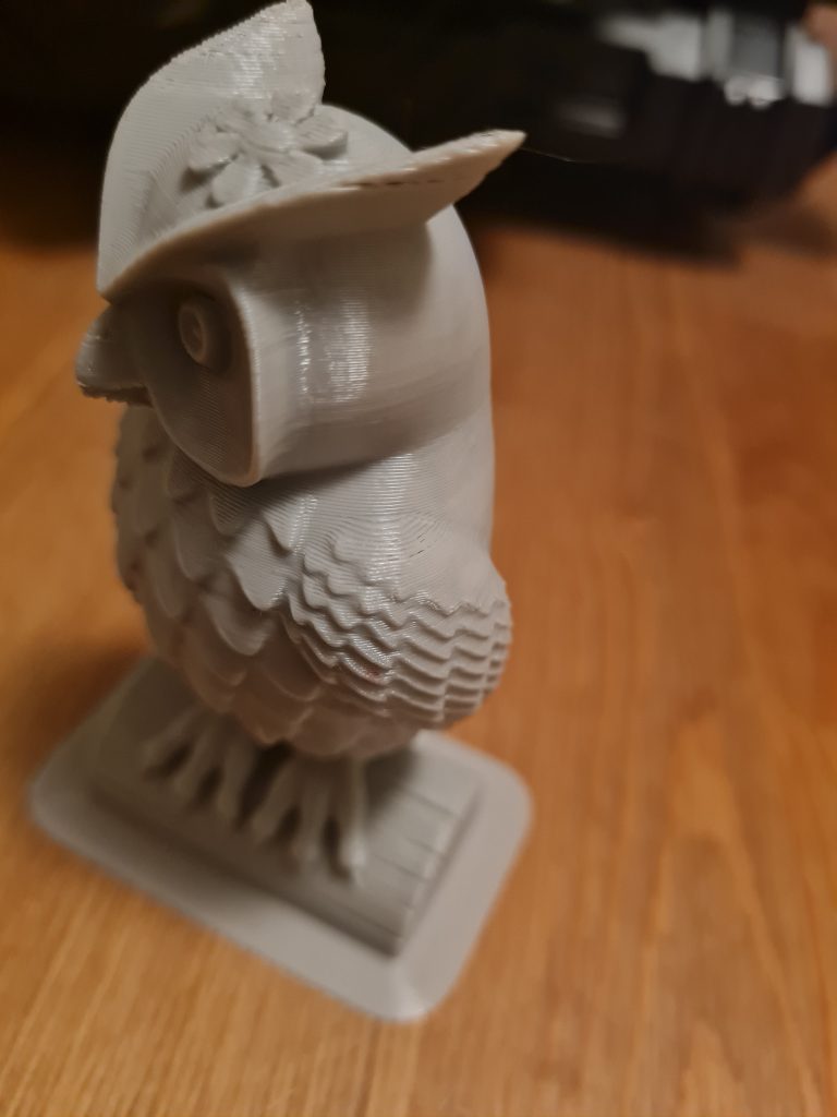 Anycubic Kobra Go 3D-Druck-Modell Details (Eule)