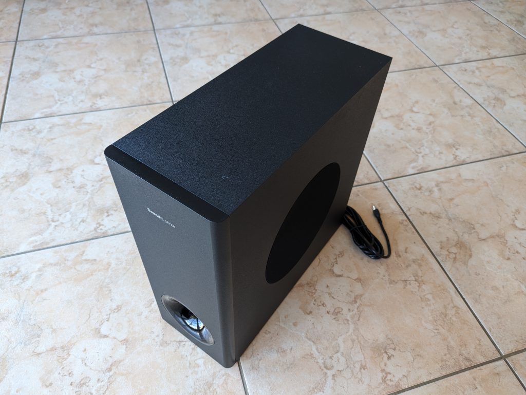 Subwoofer der Creative Soundblaster Katana V2 Soundbar