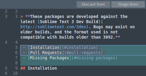 Sublime Merge Line By Line Staging