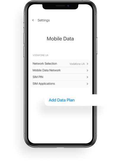 Select “Add Data Plan”