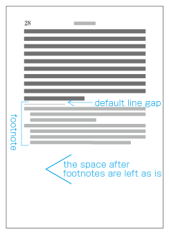 Example two of footnotes before page break or new recto