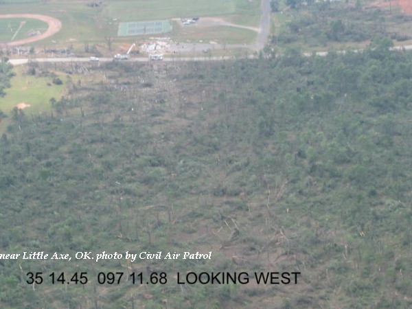 Damage at Little Axe, OK.