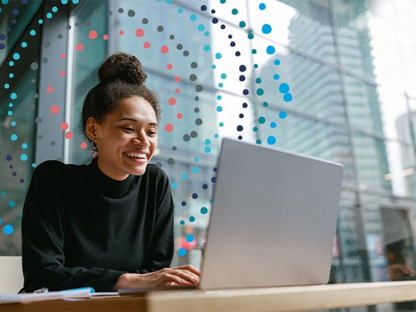 A woman applying for a job